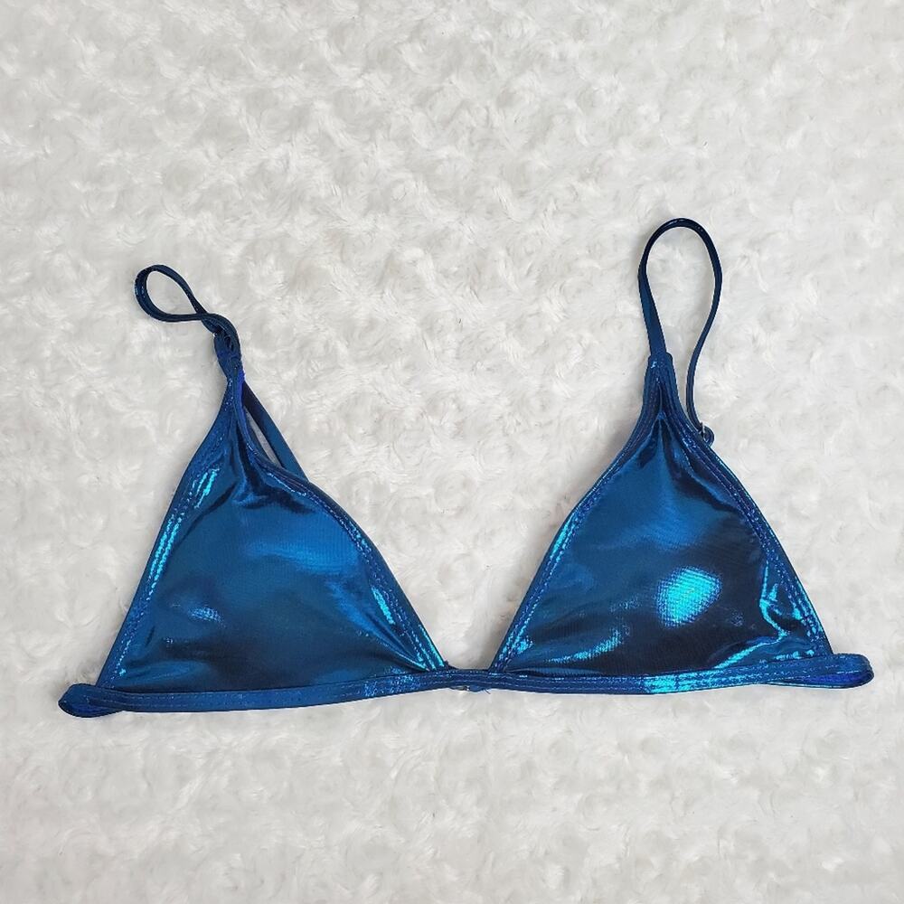 Shein Everyday Casual Swimsuit Top Size Large Blue